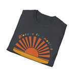 Retro Sunset Rays Wavy Shirt, Sun Shirt, Retro Sunshine Shirt, Sun Rays Tee, Beachy Vibes Tee, Retro Summer Time , Sunset Tshirt