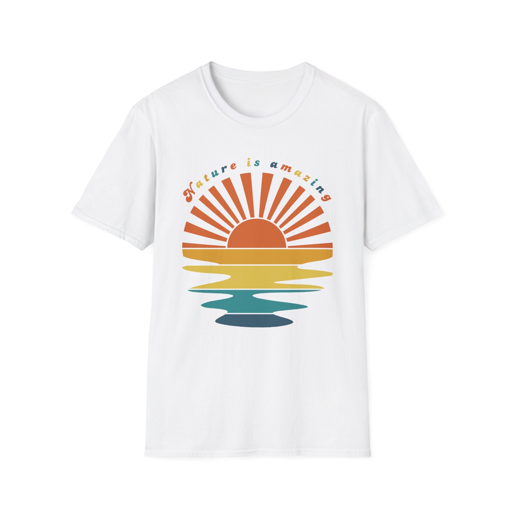 Retro Sunset Rays Wavy Shirt, Sun Shirt, Retro Sunshine Shirt, Sun Rays Tee, Beachy Vibes Tee, Retro Summer Time , Sunset Tshirt