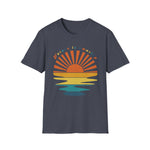 Retro Sunset Rays Wavy Shirt, Sun Shirt, Retro Sunshine Shirt, Sun Rays Tee, Beachy Vibes Tee, Retro Summer Time , Sunset Tshirt