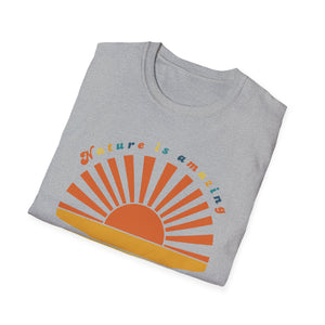 Retro Sunset Rays Wavy Shirt, Sun Shirt, Retro Sunshine Shirt, Sun Rays Tee, Beachy Vibes Tee, Retro Summer Time , Sunset Tshirt