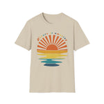 Retro Sunset Rays Wavy Shirt, Sun Shirt, Retro Sunshine Shirt, Sun Rays Tee, Beachy Vibes Tee, Retro Summer Time , Sunset Tshirt