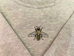 Unisex Embroidered Bee Hoodie (Cotton & Vegan Options)