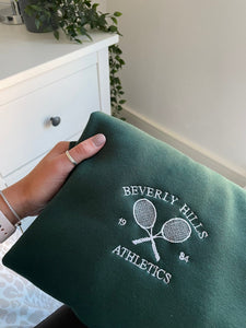 Beverly Hills Athletics Unisex Embroidered Sweatshirt - Vintage Style Crewneck