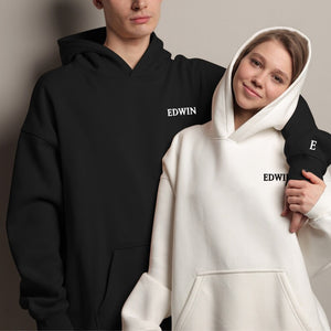 Personalized Couples Hoodies: Solid Colors, Custom Embroidery