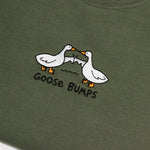 Goose Embroidered Funny Sweatshirt - Goose Bumps Crewneck - Best Friend Gifts - Trendy and Humorous Sweatshirt